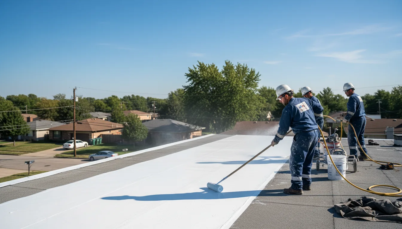 Commercial roof coating in New Era, MI near me